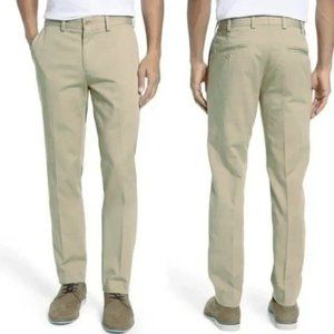 NWT Mens Size 40 40x32 Bills Khakis Stone Gray Flat Front Parker Chino Pants